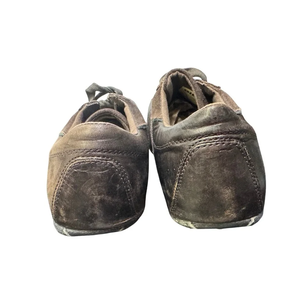 Diesel Windom Mens Dark Brown Leather Suede Low Top Sneakers US 9 EUR 42‎ 00Y828